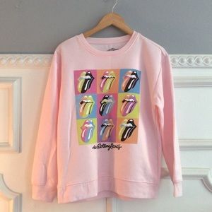 Rolling Stones Pink Sweatshirt